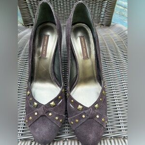 Antonio Melani chocolate brown suede heel size 7